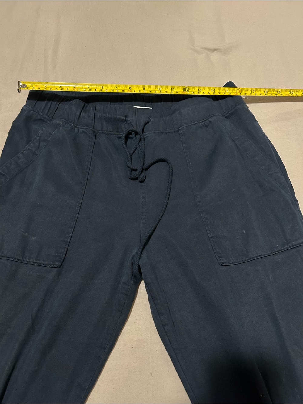 Bella Dahl Dark Navy Drawstring Joggers - Picture 4 of 10